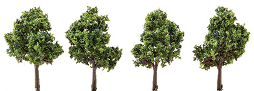 OakridgeStores.com | Creative Accents - 1:12 Scale Variegated Green Trees 2.5 inches - 4-Pack - 7003 783970803009
