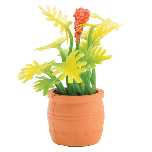 OakridgeStores.com | Creative Accents - Plant with Pink Flowers in Terra Cotta Pot - 1:12 Scale Dollhouse Miniature - PP6 783970803214