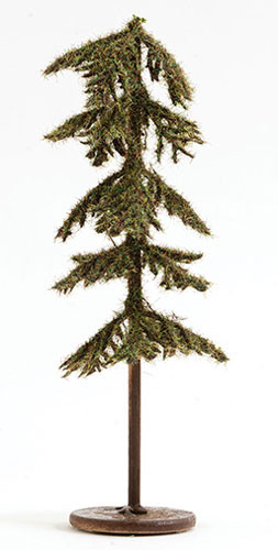 OakridgeStores.com | Creative Accents - Dollhouse Traditional (1:12) Pencil Spruce Tree on Disk Base 5 in - ST070 783970803320