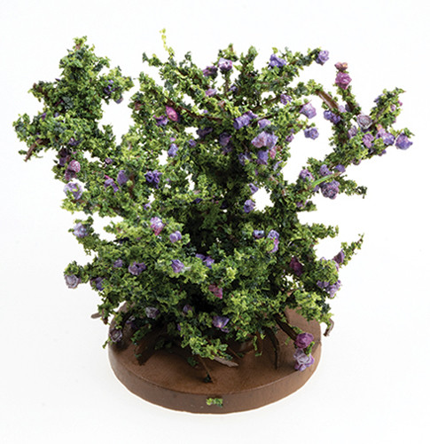 OakridgeStores.com | Carrudus - Rose Bush - Small - Purple - 1" Scale Dollhouse Miniature Plant - BSPP 783970803139