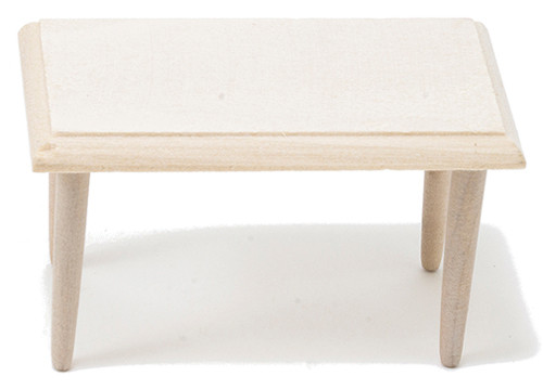 OakridgeStores.com | Classics Dollhouse - Coffee Table, Unfinished - Living Room - 1" Scale Dollhouse Miniature - 08600 731851086003