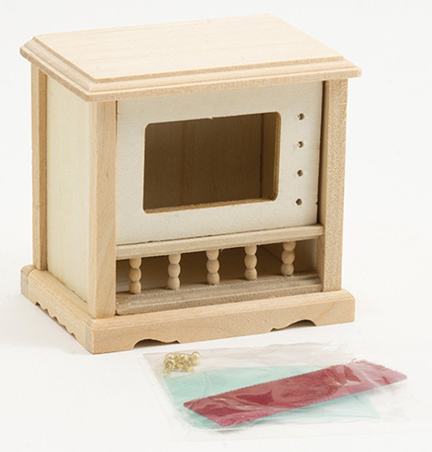 OakridgeStores.com | Classics Dollhouse - Television, Unfinished - Living Room - 1" Scale Dollhouse Miniature - 08601 731851086010