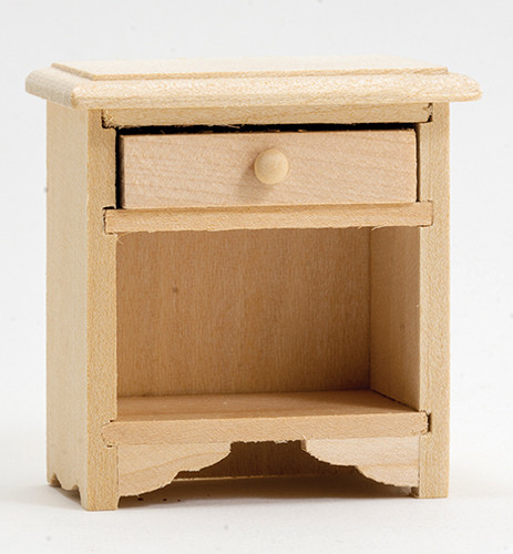 OakridgeStores.com | Classics Dollhouse - Night Stand - Unfinished - 1:12 Scale Dollhouse Miniature - 08615 731851086157