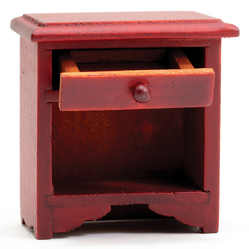 OakridgeStores.com | Classics Dollhouse - Night Stand - Mahogany Bedroom - 1" Scale Dollhouse Miniature - 10488 731851104882