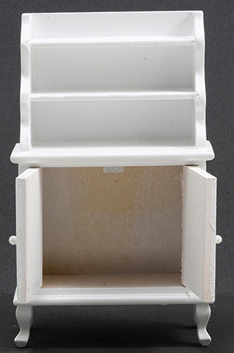 OakridgeStores.com | Classics Dollhouse - Hutch - White Dining Room Cabinet - 1 Scale Dollhouse Miniature - 12020 731851120202