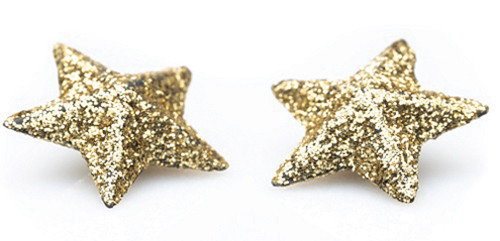 OakridgeStores.com | Creative Little Details - Sparkly Star, Pkg. 2 - Gold Stars for Holiday Decor - 1:12 Scale Dollhouse Miniature - 2147