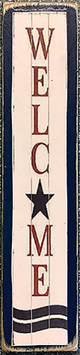 OakridgeStores.com | Creative Little Details - Porch Board Wood Sign - Welcome - 1" Scale Dollhouse Miniature - 905