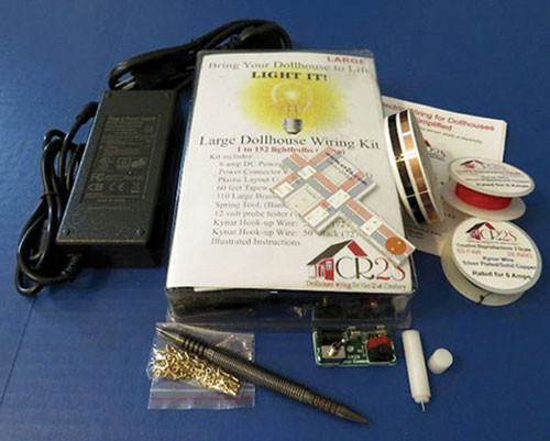 OakridgeStores.com | Creative Reproductions 2 Scale - Large Dollhouse Wiring Kit with 6 Amp DC Power Supply - 1:12 Scale Dollhouse Miniature - 003