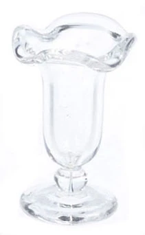 OakridgeStores.com | Falcon Miniatures - Sundae Glass - Kitchen Glassware - 1" Scale Dollhouse Miniature - A1190