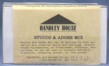 OakridgeStores.com | Handley House - Stucco/Adobe Mix, 2.5 Sq Ft Coverage - 1:12 Scale Dollhouse Miniature - 340 783970003409