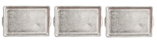 OakridgeStores.com | International Miniatures - Aluminum Baking Pans - 3pc Set - 1:12 Scale Dollhouse Miniature - 65594 731851655940
