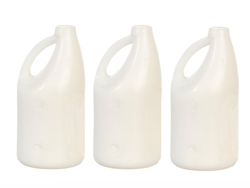 OakridgeStores.com | International Miniatures - Unlabeled Bleach Bottles - Set of 3 - 1:12 Scale Dollhouse Miniature - 65641 731851656411