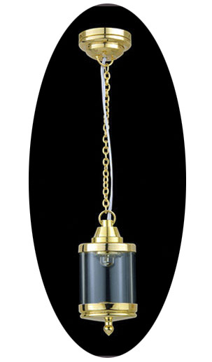 OakridgeStores.com | Miniature House - LED Battery Bird Cage Hanging Light with Wand, Brass - 1:12 Scale Dollhouse Miniature Light - 55027 783970550279
