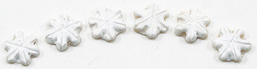 OakridgeStores.com | Multi Minis - Vanilla Snowflake Cookies - 6pc Set - 1 Scale Dollhouse Miniature - 5601 749939620377