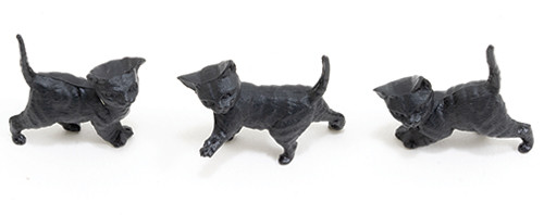 OakridgeStores.com | Multi Minis - Tiny Black Cat Figure - Assorted Styles - 1:12 Scale Dollhouse Miniature - 5622 749939622586
