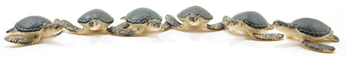 OakridgeStores.com | Multi Minis - Sea Turtles - Set of 6 - 1" Scale Dollhouse Miniature - 6037 749939622432
