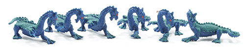 OakridgeStores.com | Multi Minis - Sea Dragon Figures, 6 Pieces - 1" Scale Dollhouse Miniature - 6040 749939622463