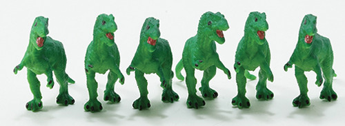 OakridgeStores.com | Multi Minis - Tyrannosaurus Rex Figures, 6 Pieces - 1" Scale Dollhouse Miniature - 6042 749939622487