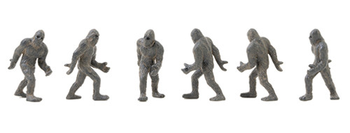 OakridgeStores.com | Multi Minis - Bigfoot/Sasquatch - Creature Figures, 6 Pieces - 1:12 Scale Dollhouse Miniature - 6046 749939623408