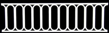 OakridgeStores.com | NASH - Modern Rail Fence - 6 Inch, 144 Pieces, White Plastic - 1" Scale Dollhouse Miniature - 221 749939102217
