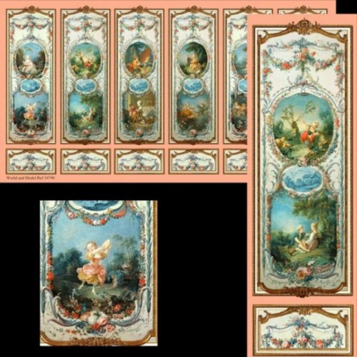 OakridgeStores.com | World Miniatures - Wall Panel - Half Scale Dollhouse Miniature - 24790