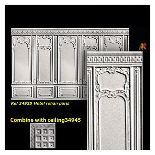 OakridgeStores.com | World Miniatures - Wall Panel - Wallpaper Sheet - 1" Scale Dollhouse Miniature - 34935
