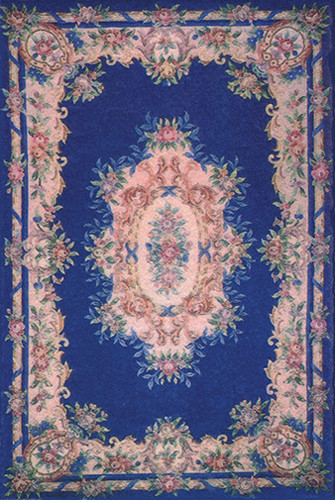 OakridgeStores.com | What's Next - Chinese Aubusson Rug - 6 x 8.75 inches - 1:12 Scale Dollhouse Miniature - 1139