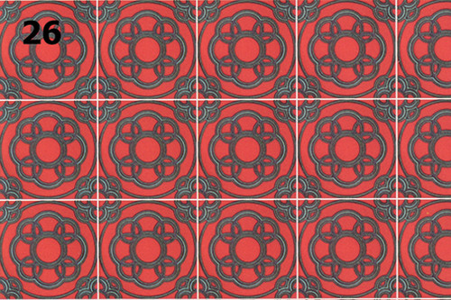 OakridgeStores.com | What's Next - Tile Floor: Saturno - 9 x 12 inches Sheet - 1:12 Scale Dollhouse Miniature Flooring - 26