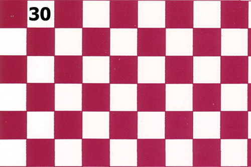 OakridgeStores.com | What's Next - Tile Floor: Cardinal Red & White, 1/2 Inch Squares - 1" Scale Dollhouse Miniature Flooring - 30