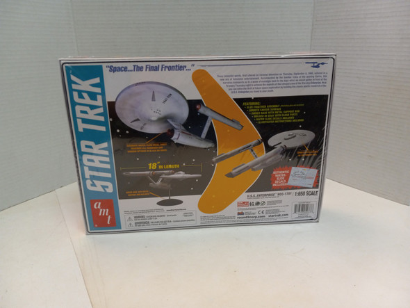 RESALE SHOP - AMT 1/650 Starship U.S.S. Enterprise Space Ship Model Kit NEW SEALED - ANDO-1296/12-NS5745