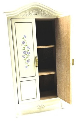 RESALE SHOP - VTG 1:12 Franklin Mint Lavender Bedroom Wardrobe Armoire (READ) - BABE-ARMOIRE-LN5535