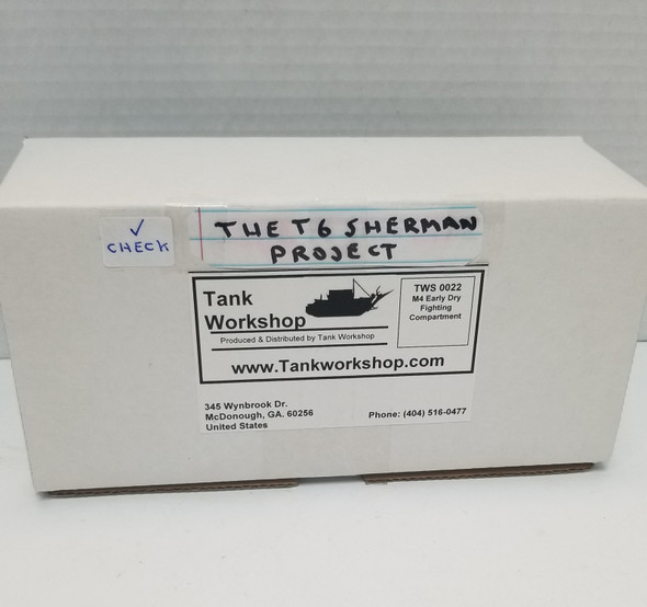 RESALE SHOP - T6 Sherman Project M4 Early-Dry Fighting Compartment Light Grey Resin TWS #0022 - RIOR-0022-U5139
