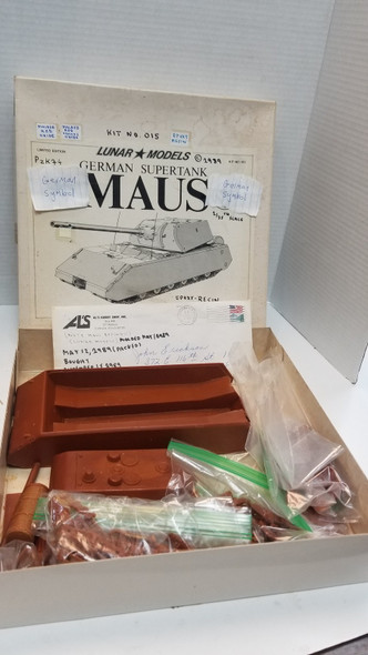 RESALE SHOP - Lunar Models 1/35 Scale German Supertank Maus 1989 Epoxy-Resin Item #015 - RIOR-015-U5125