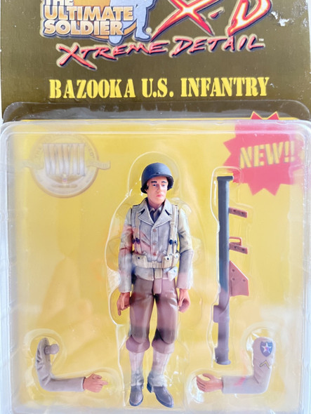 RESALE SHOP - Ultimate Soldier X-D WWII Bazooka U.S. Infantry 1:18 Action Figure c2000 SEALED - RSTY-21C-10205-NS8053