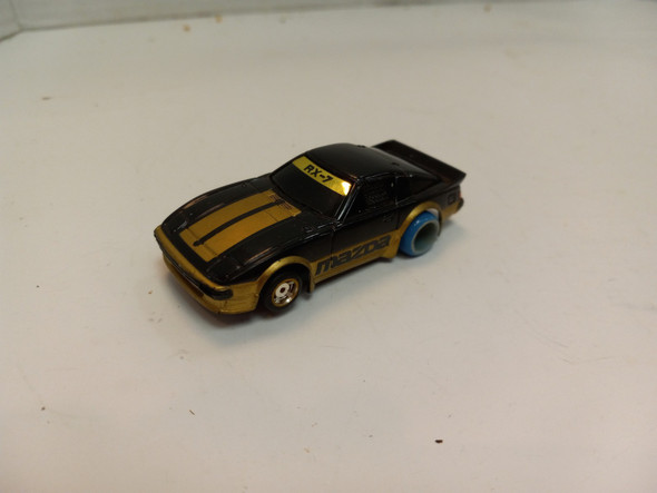 RESALE SHOP - Vintage Tyco Slot Car HO Mazda RX7 Black And Gold (WD12-620) w Silicone Tires - SHGU-020-LN5318
