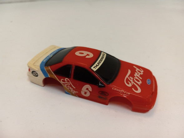 RESALE SHOP - Vintage AFX Tomy Ford Thunderbird SC STP Nascar #6 HO Scale Slot Car Body - SHGU-040-LN5412