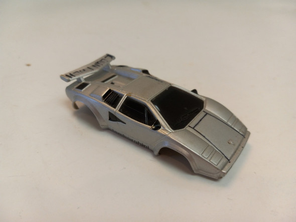 RESALE SHOP - Tyco HO Slot Car Body Silver Lamborghini Countach Ok Condition - SHGU-052-LN5444