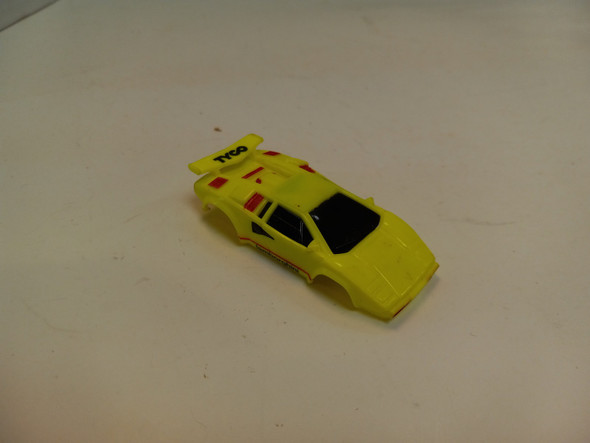 RESALE SHOP - Tyco HO Slot Car Body Neon Yellow Lamborghini Countach Ok Condition - SHGU-054-LN5446