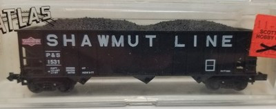 RESALE SHOP - Atlas N Scale 3282 90 Ton Hopper Shawmut Line #1531 P&S - SHGU-3282-LN5378