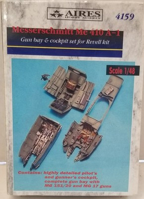 RESALE SHOP - Aires Messerschmitt Me 410 A-1 Cockpit For Revell Kit #4159 1:48 - STORE-4159-NS5333