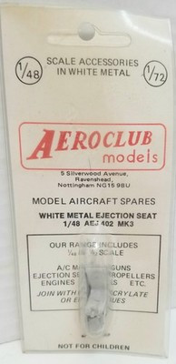 RESALE SHOP - Aeroclub Models 1/48 White Metal Ejection Seat AEJ 402 MK3 - STORE-AEROMK3-NS5240