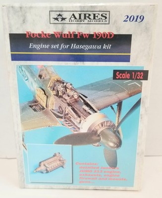 RESALE SHOP - Aires 2019 Focke Wulf FW 190D Engine Set For Hasegawa Kit 1/32 - STORE-AIR2019-NS5193