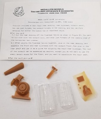 RESALE SHOP - Medallion Model Fine Cast Resin MM25 La-5/LA-5f Conv 1/48 (hobbycraft La-5fn) - STORE-LA-5-LN5793