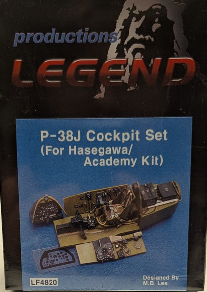 RESALE SHOP - Productions Legend P-38J Cockpit Set For Hasegawa Academy Kit #LF4820 1/48 - STORE-LF4820-NOB5186