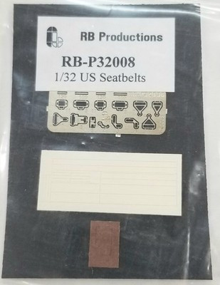 RESALE SHOP - RB Productions P32008 1/32 US Seatbelts (Beige) - STORE-P32008(BEIGE)-NOB5777
