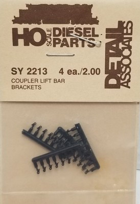 RESALE SHOP - Ho 1:87 Diesel Parts #SY2213 Coupler Lift Bar Brackets - STORE-SY2213-NS5264
