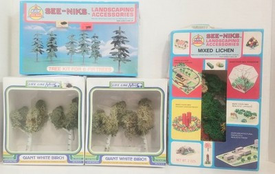 RESALE SHOP - Lot of 4 Boxes of HO Scale Landscape Accessories Desc. - WINO-LANDSCAPE-NS5415
