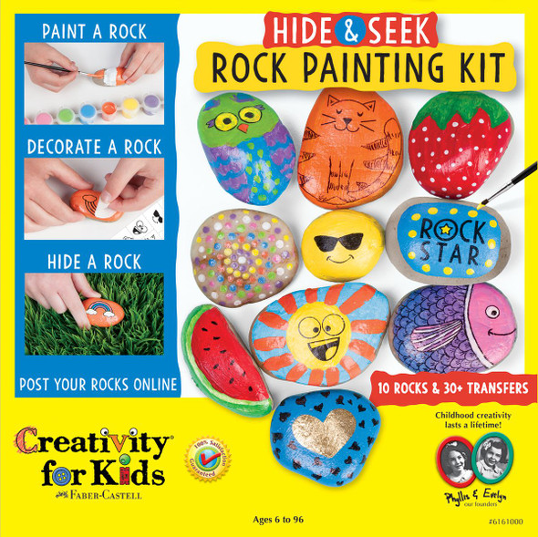OakridgeStores.com | Creativity for Kids - Hide & Seek Rock Painting - Rock Painting Kit - 6161000 092633309131
