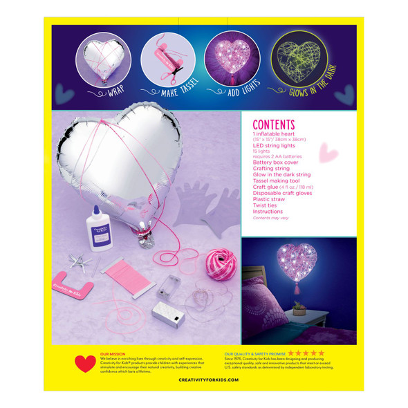 OakridgeStores.com | Creativity for Kids - String Art Heart Light - LED String Art Kit - 6180000 092633310120