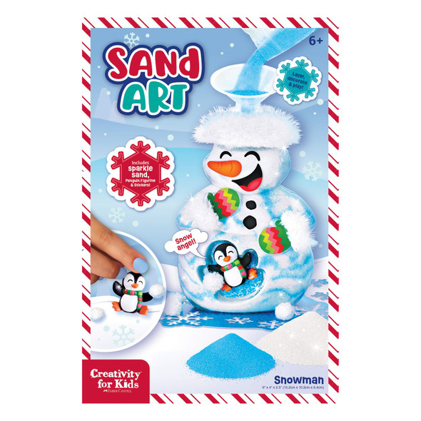 OakridgeStores.com | Creativity for Kids - Snowman - Sand Art Craft Kit with Figurine - 6405000 092633322161